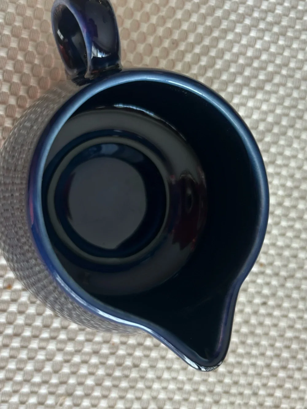 FiestaWare Cobalt Blue Glazed Ceramic Creamer